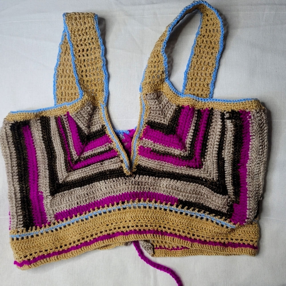 Crochet crop top Hand-made